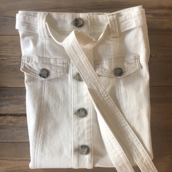 Ted Baker Cream/Off White A-line Skirt, Size 0 - Picture 3 of 4